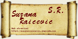 Suzana Raičević vizit kartica